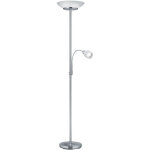 Reality leuchten - lampadaire avec spot de lecture gerry nickel blanc verre �34 cm trio lighting