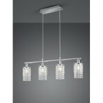 Reality leuchten - posh suspension 4xe14 chrome verre l80 cm trio lighting Reality leuchten - posh suspension 4xe14 chrome verre l80 cm trio lighting