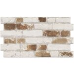 Realonda - carrelage effet parement toulouse blanc 31x56 cm - reflex boutique