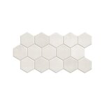 Realonda - carrelage tomette blanche mate 26. 5x51 cm hex white - 0. 95m² Realonda - carrelage tomette blanche mate 26. 5x51 cm hex white - 0. 95m²
