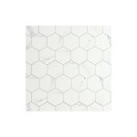 Carrelage tomette marbré 26. 5x51 cm hex calacatta - 0. 95m² Carrelage tomette marbré 26. 5x51 cm hex calacatta - 0. 95m²