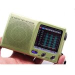 Rcepteur d'entranement radio portatif 9 bande fm / mw / sw + entre de puissance