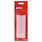 Recharge colle chaude apli transparent 7. 5mm 10cm pack 10