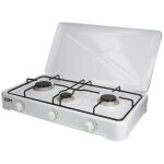 Edm - rechaud cuisiniere  gaz emaille 3 feux 60x33x12cm