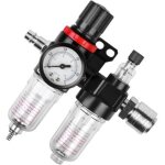 R�ducteur d'air comprim� : s�parateur d'eau 1 / 4' r�ducteur de pression d'air comprim� avec raccords ...