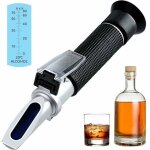 R�fractom�tre d'alcool dehaute pr�cision 0 - 80% v / v, outil de mesure de la teneur en alcool portable, ...