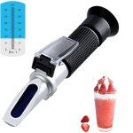R�fractom�tre hydrom�tre avec atc, r�fractom�tre brix pour mesurer la teneur en sucre des fruits 0 - ...