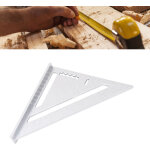 R�gle en aluminium triangulaire pour mesures pr�cises id�ale pour ing�nieurs et menuisiers couleur argent ...