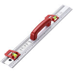 R�gle de d�coupe avec poign�e et niveau, 50 cm