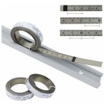 R�gles m�triques, bandes de piste auto - adh�sives, pour scie � onglet, m�tre � ruban, r�gle d'�chelle, ...