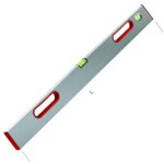 Règle à niveau professionnelle en aluminium metrica - alignement précis sur chantier Règle à niveau professionnelle en aluminium metrica - alignement précis sur chantier