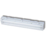 Rglette tanche fluo 2x18w polycarbonate 660x117x84mm avec tubes 4000k et ballast elec a2 230v ik06 ...