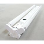 Reglette fluo double 2x18w interieur 630x83x43mm avec tubes 4000k et ballast 230v ip20 protec corail218 ...