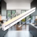 Rglette led barre lumineuse placard pivotable de 150 pour cuisine atelier couleur blanche