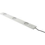 Rglette led ultraplate 3 spots 6, 2w + dtecteur de mouvement - inox bross - zenitech