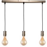 Sampa - rglette suspension design en mtal bronze plafonnier suspendu 3 ampoules compatible led