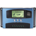 R�gulateur solaire mppt 60a 12v / 24v avec double usb et �cran lcd - algorithme de suivi multiple