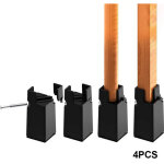 Rehausseurs de meubles 4 rehausseurs de chaise robustes, supporte jusqu'� 2300 kg, facile � installer, ...
