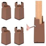Rehausseurs de meubles 4 pcs, rehausseurs de lit r�glables avec pince � vis, adaptant aux pieds de chaise ...