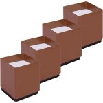Rehausseur pieds de lit lot de 4 acier carbone, risers de meubles ajoutent hauteur de 5cm, supportent ...