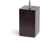 Rei - pied carr� en h�tre, couleur weng�, mod. 433, 6x6x10cm tr�s grand lit e3 / 68427