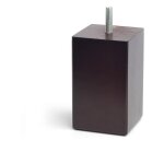 Rei - pied carr en htre, couleur weng, mod. 433, 6x6x10cm trs grand lit e3 / 68427