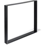 Rei pied meuble design rei fixe mtal brut noir