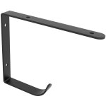 Escuadra galia 145x180x20 negro industrial c. colga dor