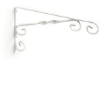 Support pour �tag�re en fer forg� style d�coratif fabriqu� en acier finition blanche mesures 13150280mm ...