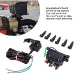 Relais et interrupteur pour treuil - kit haute performance 12v 250a - s�curit� renforc�e - pour v�hicule ...