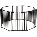 Relax4life - 8 panneaux barri�re de s�curit� enfant multi - fonction en fer, grille de protection extensible ...