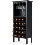 Relax4life - casier  vin en bois avec 20 compartiments pour bouteilles, casier  bouteilles polyvalent ...