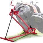 Relax4life cric lve tondeuse quad tracteur jusqu' 400kg, hauteur de levage 11, 5  77cm, gain de place, ...