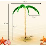 Relax4life lampe led cocotier d�coration ext�rieure jardin lumineux, d�coration palmier lumineux int�rieur ...