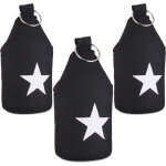 Relaxdays - 3x cale porte bloqueur de porte tissu toile sable poigne arrt de porte butoir de porte ...