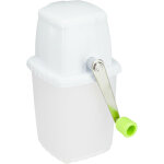 Relaxdays appareil glace pile, broyeur manuel, manivelle, accessoire de bar, sans lectricit, ice crusher, ...