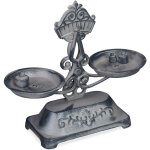 Relaxdays - balance de cuisine, décorative, rétro, vintage, ancien, antiquité, fonte, 3 poids, deux plateaux, ... Relaxdays - balance de cuisine, décorative, rétro, vintage, ancien, antiquité, fonte, 3 poids, deux plateaux, ...
