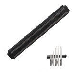 Barre magntique, rangement outils,  aimant, couteaux & ustensiles, plastique, 33 cm de largeur, noir ...