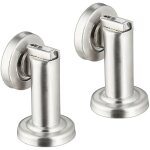 Relaxdays - butoir de porte  aimant, lot de 2, cale de porte magntique, en acier inoxydable, montage ...