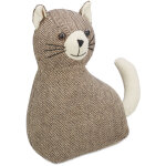 Relaxdays butoir de porte chat, amortisseur lourd en tissu, rempli de sable, cale sol, hxlxp: 25, 5 x ...