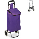 Chariot de courses, pliable, 25 l sac d'achats avec roulettes, chargeable jusqu' 10 kg, 91 x 40 x 30cm, ...