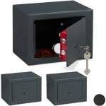 Relaxdays - coffre - fort avec clé, lot de 3, panneton double, fixation au mur ou au sol, petit coffre ... Relaxdays - coffre - fort avec clé, lot de 3, panneton double, fixation au mur ou au sol, petit coffre ...