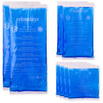 Relaxdays compresses avec gel thermique en lot de 8, premiers secours, 3 tailles, chaud - froid, sport, ...