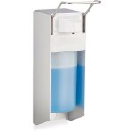 Relaxdays - distributeur de savon mural 500 ml, porte - savon rechargeable, produit dsinfectant, blanc ...