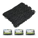 Relaxdays - filet de remorque, lot de 4, protection chargement extensible jusqu' 3 x 2 m, noir