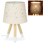 Lampe de chevet, veilleuse pour chambre d'enfants, douille e14, abat - jour rond, 40 cm de hauteur, rose ...