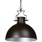 Relaxdays - lampe  suspension style industriel hxlxp 145 x 40, 5 x 40, 5 cm abat - jour forme de cloche ...