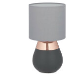 Relaxdays - lampe de table de nuit tactile, réglable, 3 niveaux, e14 veilleuse h x d 32, 5 x 18 cm, cuivrée. ... Relaxdays - lampe de table de nuit tactile, réglable, 3 niveaux, e14 veilleuse h x d 32, 5 x 18 cm, cuivrée. ...