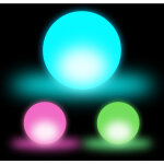 Lampions boules led, lot de 3, changement de couleurs, éclairage d'ambiance, globes, déco, d : 7, 5 cm, ... Lampions boules led, lot de 3, changement de couleurs, éclairage d'ambiance, globes, déco, d : 7, 5 cm, ...