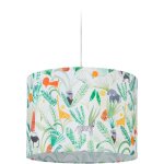 Relaxdays - luminaire suspendu, chambre d'enfant, abat - jour jungle, hxd : 140x35 cm, e27, lampe � suspension ...